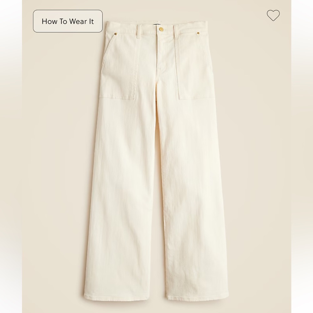 J. Crew Camp-pocket wide-leg jean